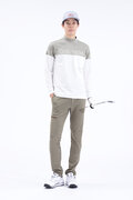 ストレッチ 長袖 モックネック プルオーバー (MENS SPORT)
