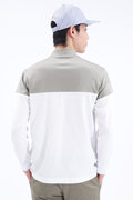 ストレッチ 長袖 モックネック プルオーバー (MENS SPORT)