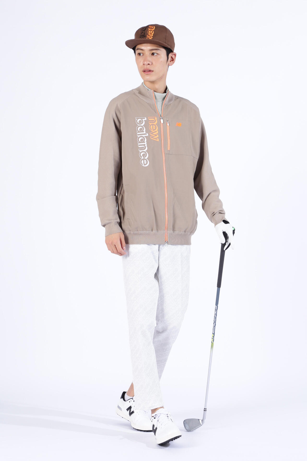 スタンディングロゴ 長袖 モックネック プルオーバー (MENS SPORT)