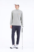 スタンディングロゴ 長袖 モックネック プルオーバー (MENS SPORT)