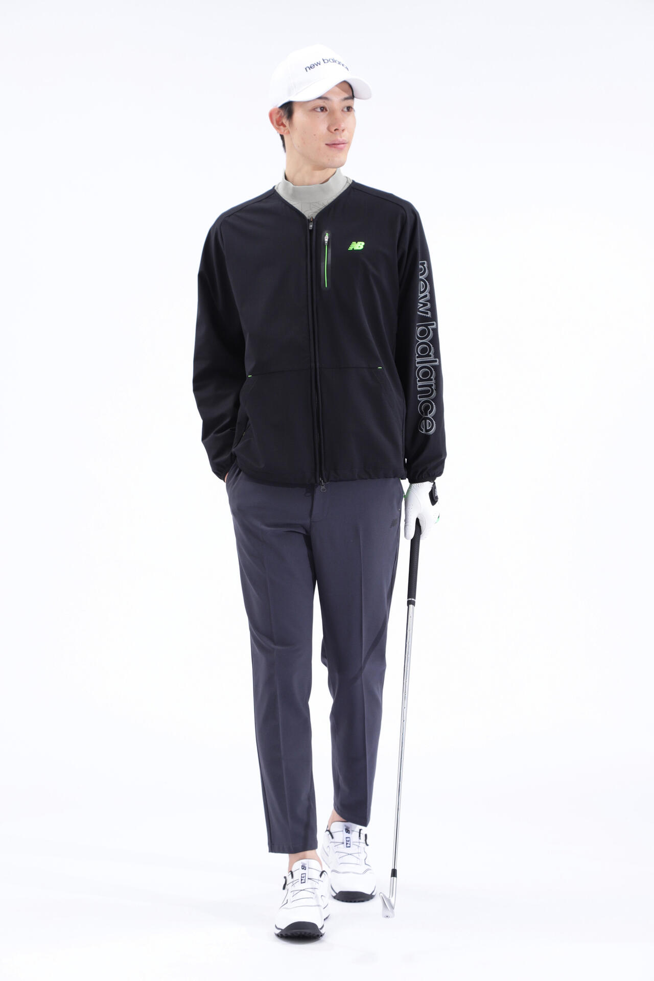 スタンディングロゴ 長袖 モックネック プルオーバー (MENS SPORT)