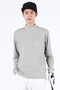 スタンディングロゴ 長袖 モックネック プルオーバー (MENS SPORT)