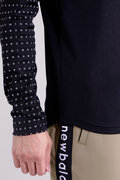 【直営店舗限定】ソリッド×ドットロゴ 長袖 モックネック プルオーバー (MENS)