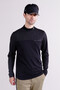 【直営店舗限定】ソリッド×ドットロゴ 長袖 モックネック プルオーバー (MENS)