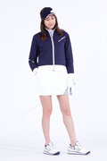 スムース裏ドビーボーダー 長袖 モックネック プルオーバー (WOMENS WORLD)