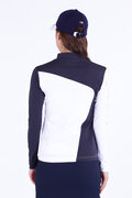 スムース裏ドビーボーダー 長袖 モックネック プルオーバー (WOMENS WORLD)