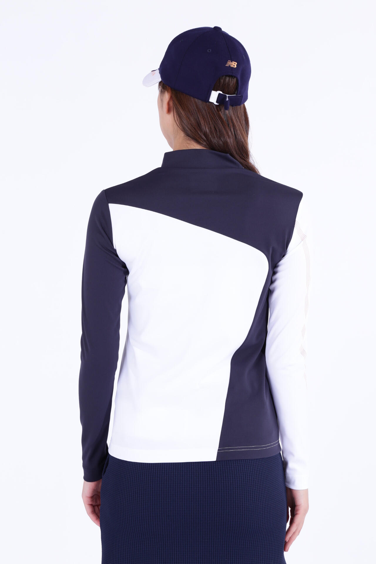 スムース裏ドビーボーダー 長袖 モックネック プルオーバー (WOMENS WORLD)