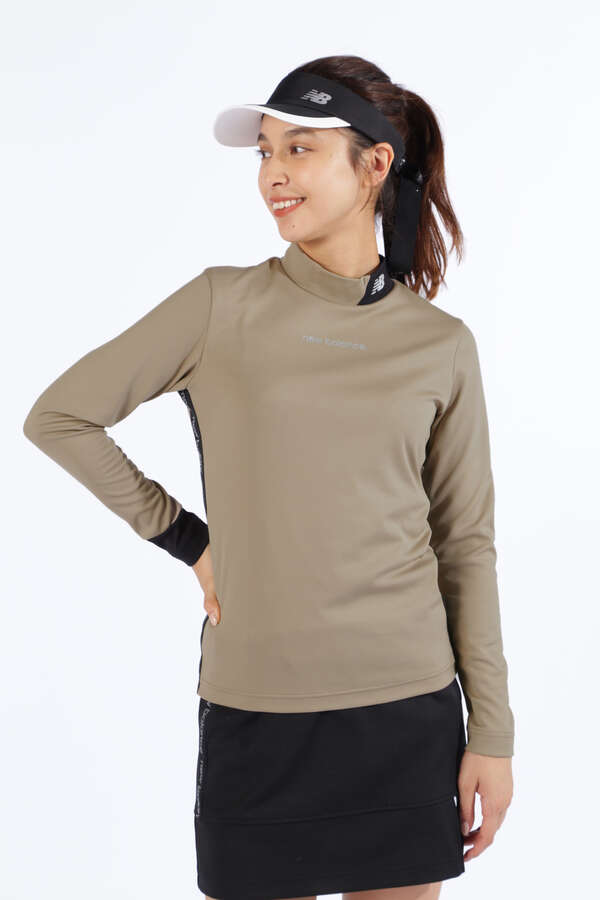 ダブルフェイス裏起毛 長袖 モックネック プルオーバー (WOMENS SPORT)