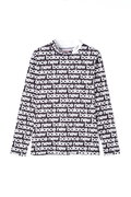 ボーダーシャドーロゴ 裏起毛 長袖 モックネック プルオーバー (WOMENS SPORT)
