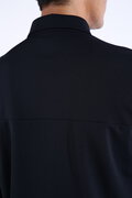 スムース裏ドビーボーダー 長袖 カラーシャツ (MENS WORLD)