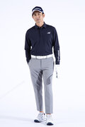 スムース裏ドビーボーダー 長袖 カラーシャツ (MENS WORLD)