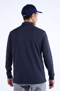 スムース裏ドビーボーダー 長袖 カラーシャツ (MENS WORLD)