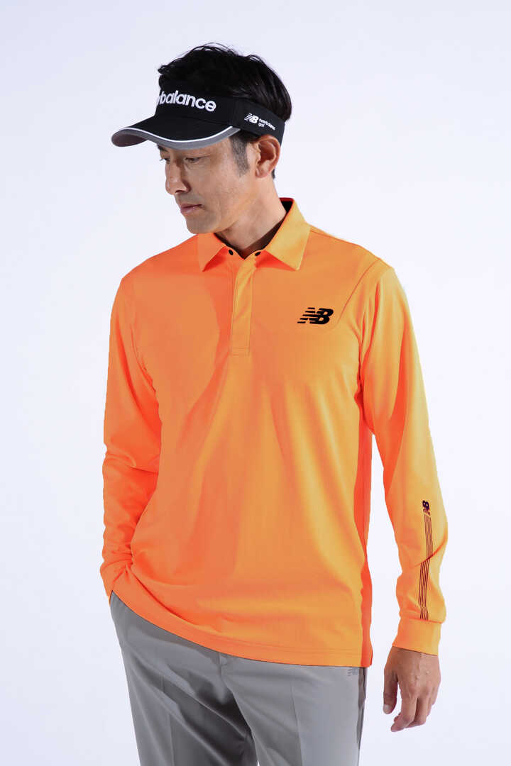 スムース裏ドビーボーダー 長袖 カラーシャツ (MENS WORLD)