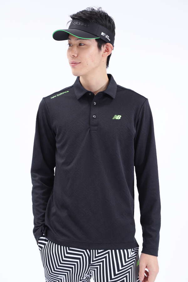 バイアスロゴ 長袖 カラーシャツ (MENS SPORT)