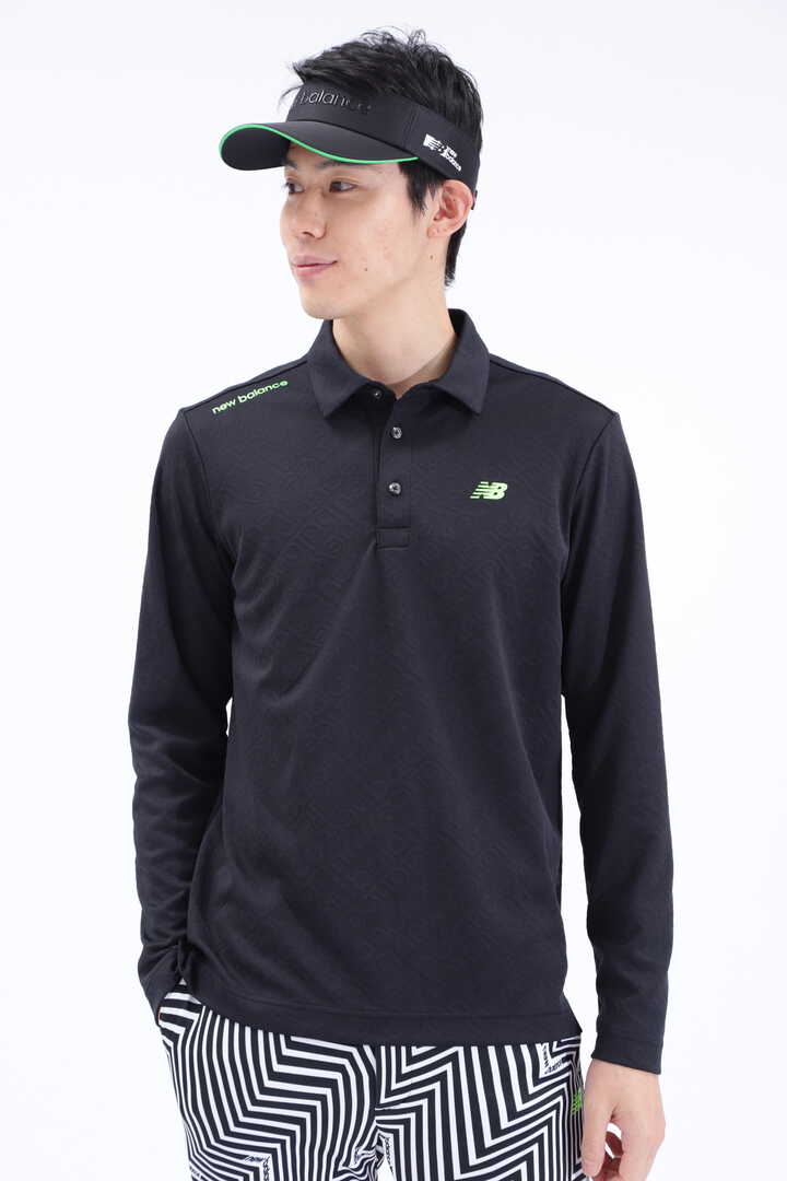 バイアスロゴ 長袖 カラーシャツ (MENS SPORT)