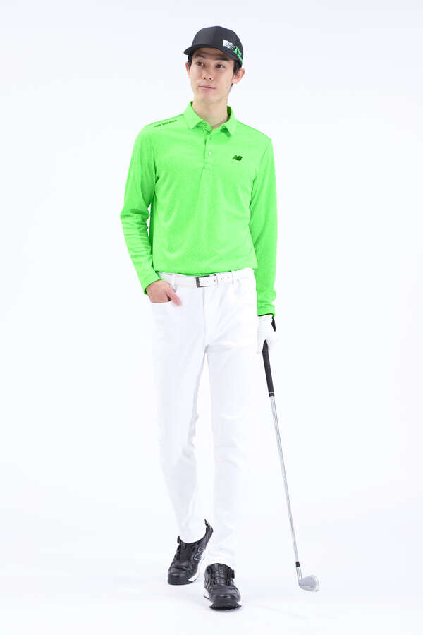 バイアスロゴ 長袖 カラーシャツ (MENS SPORT)