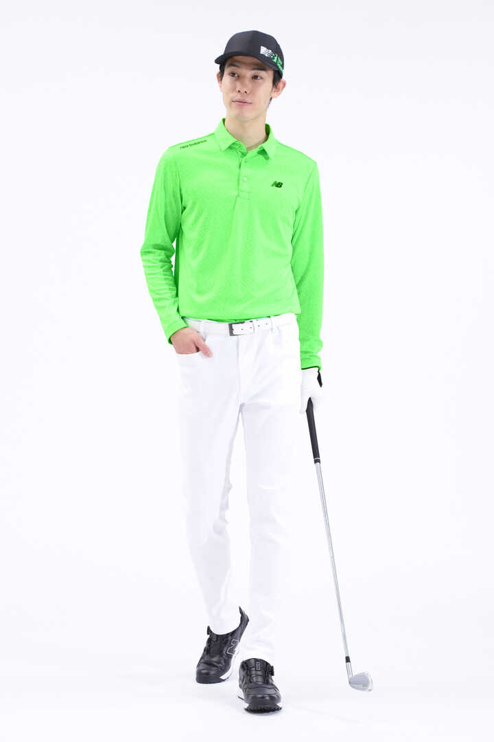 バイアスロゴ 長袖 カラーシャツ (MENS SPORT)