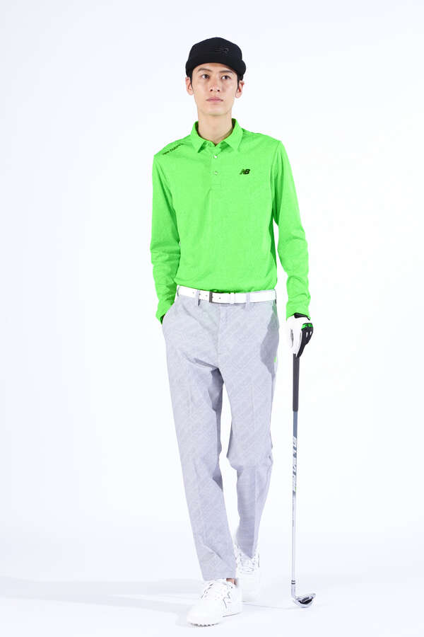 バイアスロゴ 長袖 カラーシャツ (MENS SPORT)