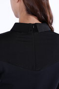 ダブルウィーブ×スムース 長袖 バックジップ カラーシャツ (WOMENS WORLD)