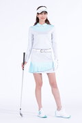 ダブルウィーブ×スムース 長袖 バックジップ カラーシャツ (WOMENS WORLD)