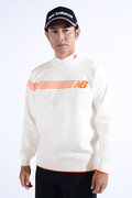 ロゴ×プレーン×鹿の子 クルーネック ニット プルオーバー (MENS WORLD)