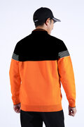ハーフジップ スタンドネック ニット プルオーバー (MENS WORLD)