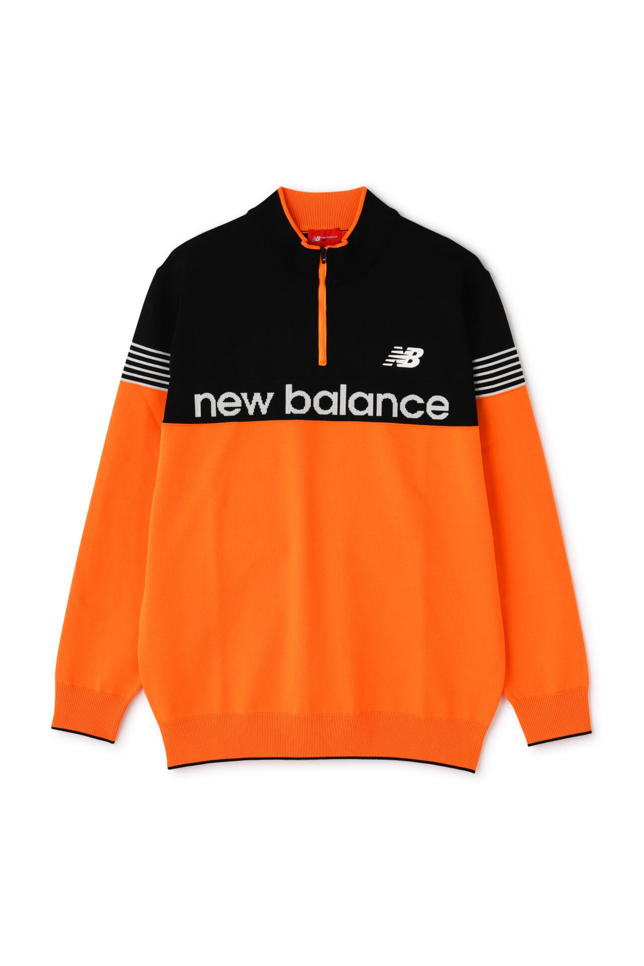 ハーフジップ スタンドネック ニット プルオーバー (MENS WORLD)