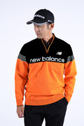 ハーフジップ スタンドネック ニット プルオーバー (MENS WORLD)