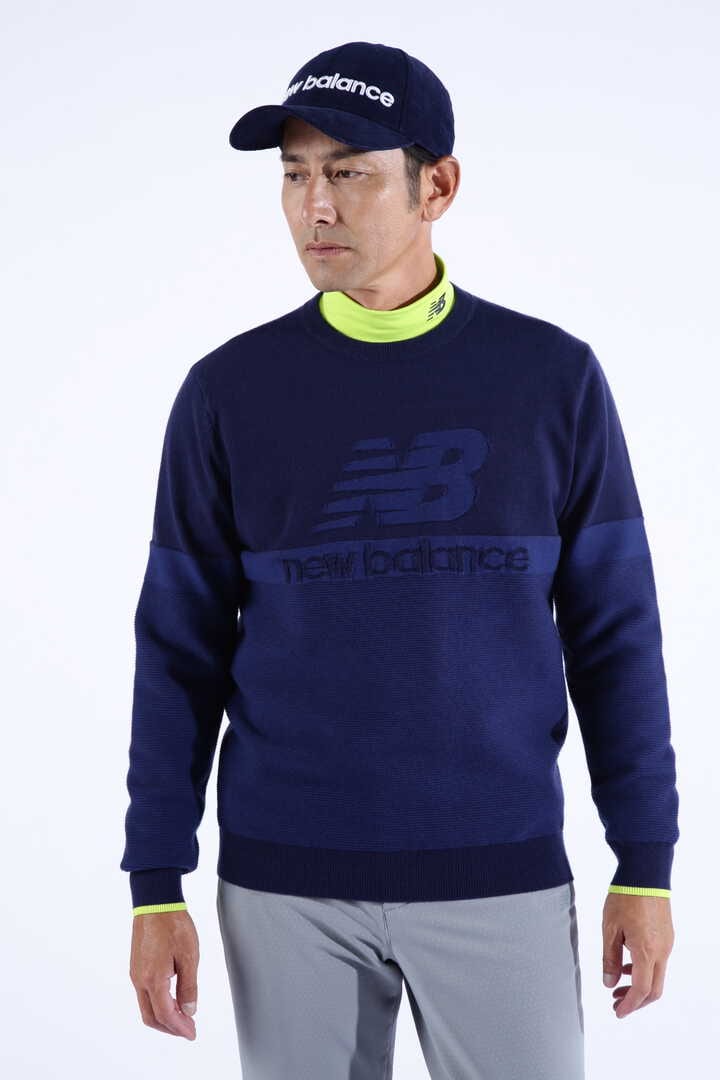 new balance golf】遠赤外線蓄熱保温 クルーネック ニット プル