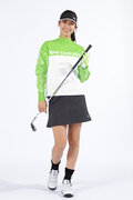 スタンディングロゴ モックネック ニット プルオーバー (WOMENS SPORT)
