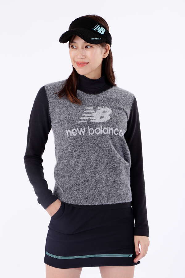 new balance golf】遠赤外線蓄熱保温 フェザーボーダー クルーネック