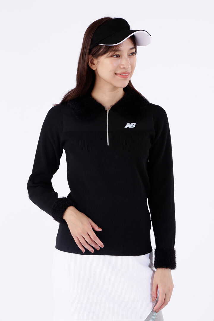 ハーフジップ ニット プルオーバー (WOMENS WORLD)