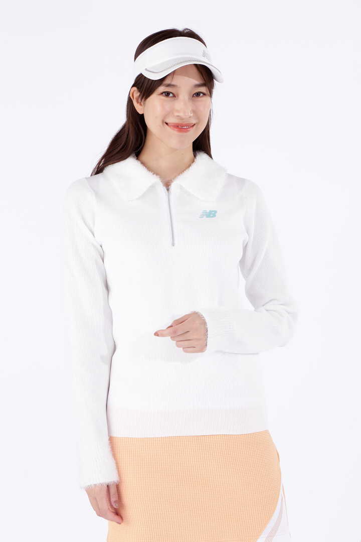 ハーフジップ ニット プルオーバー (WOMENS WORLD)