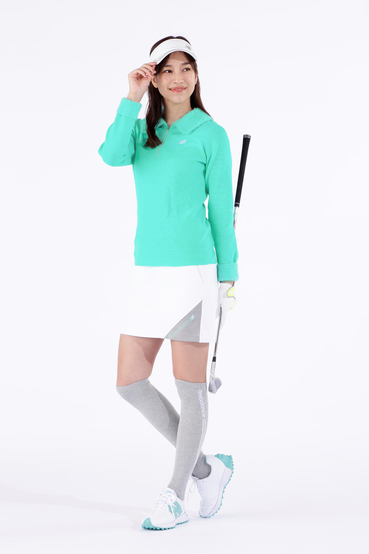 ハーフジップ ニット プルオーバー (WOMENS WORLD)