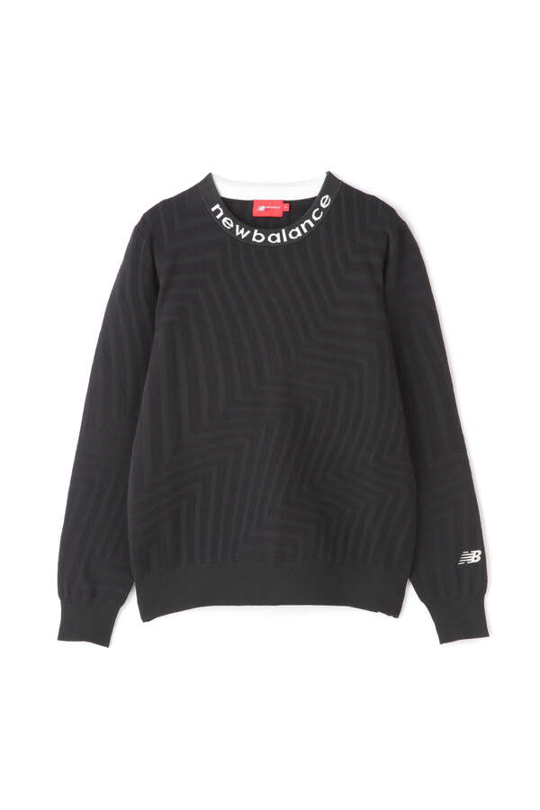 ゼブラ柄 クルーネック ニット プルオーバー (WOMENS SPORT)