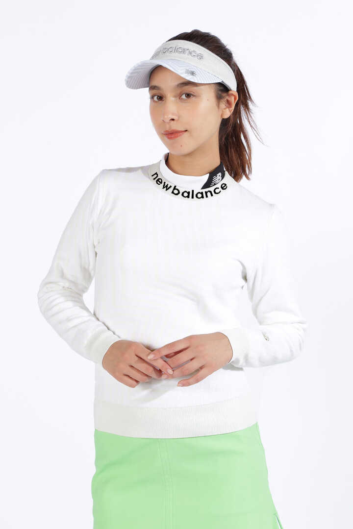ゼブラ柄 クルーネック ニット プルオーバー (WOMENS SPORT)
