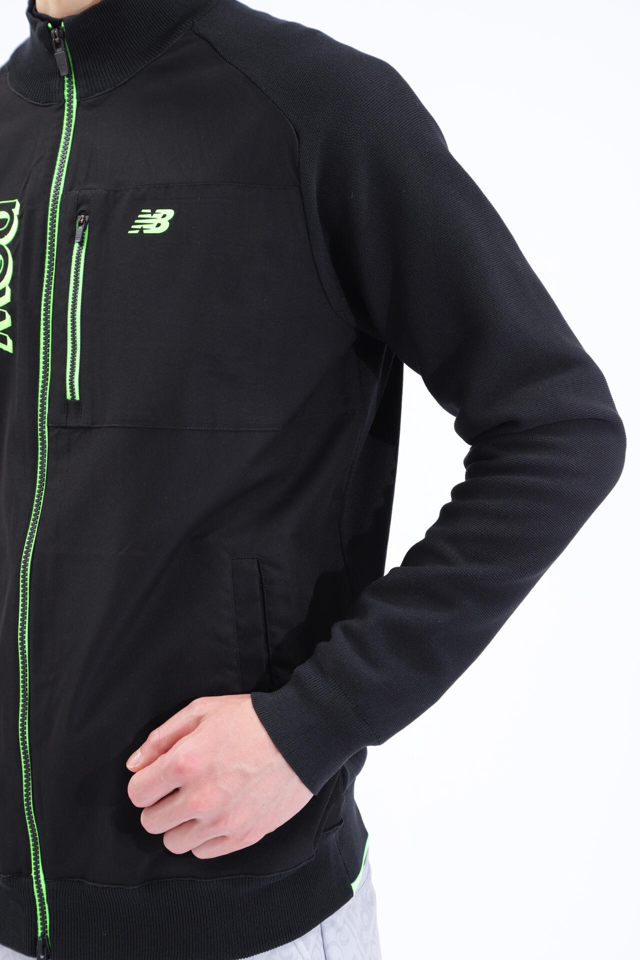 ハイブリッド フルジップ ニット ブルゾン (MENS SPORT)