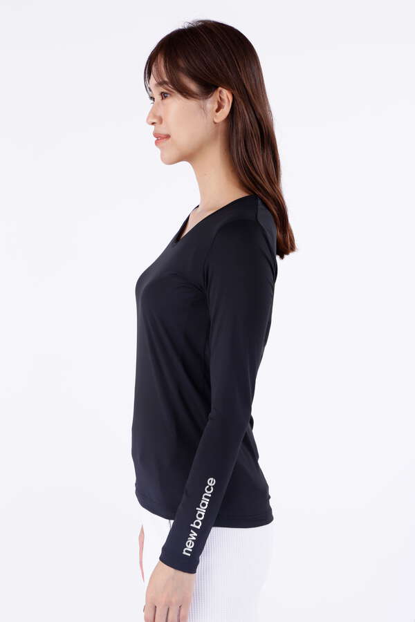 4WAYベア天竺 Uネック インナー プルオーバー (WOMENS SPORT)