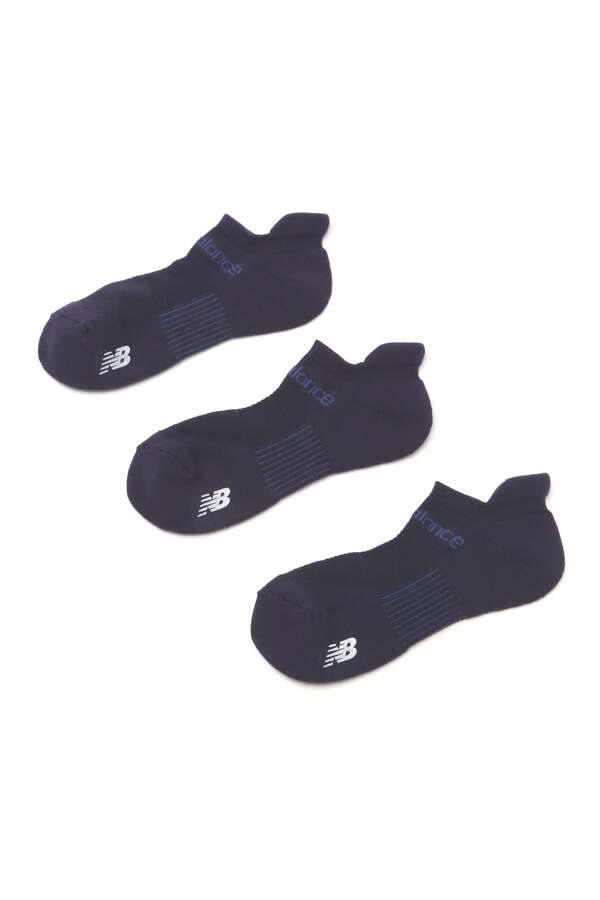 3足セット 抗菌防臭 ラインロゴ アンクルソックス (MENS WORLD)