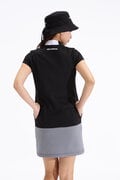 ストレッチ 軽量スウェット 半袖 モックネック ワンピース (WOMENS SPORT)