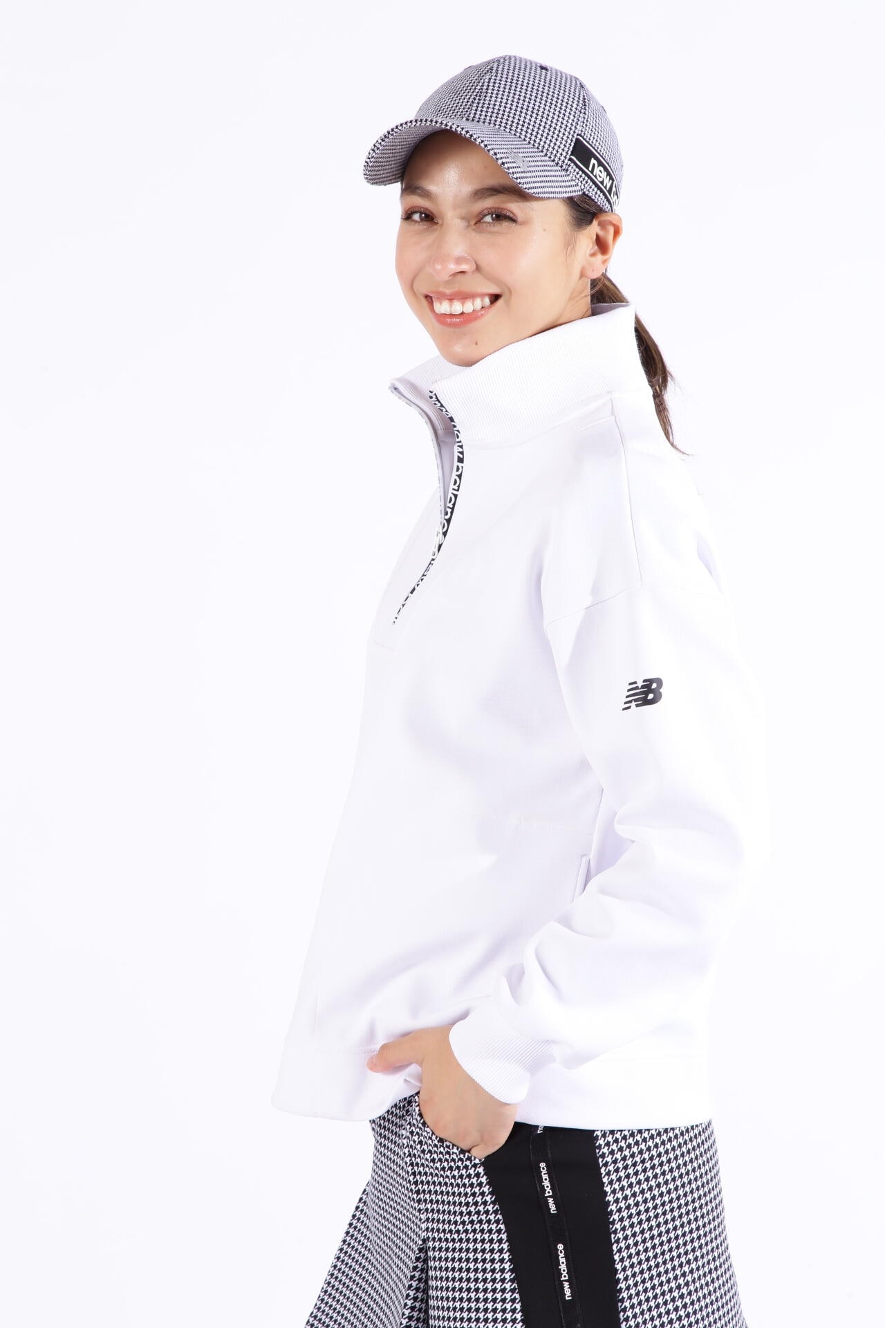 軽量ダンボールニット スウェット ハーフジップ プルオーバー (WOMENS SPORT)