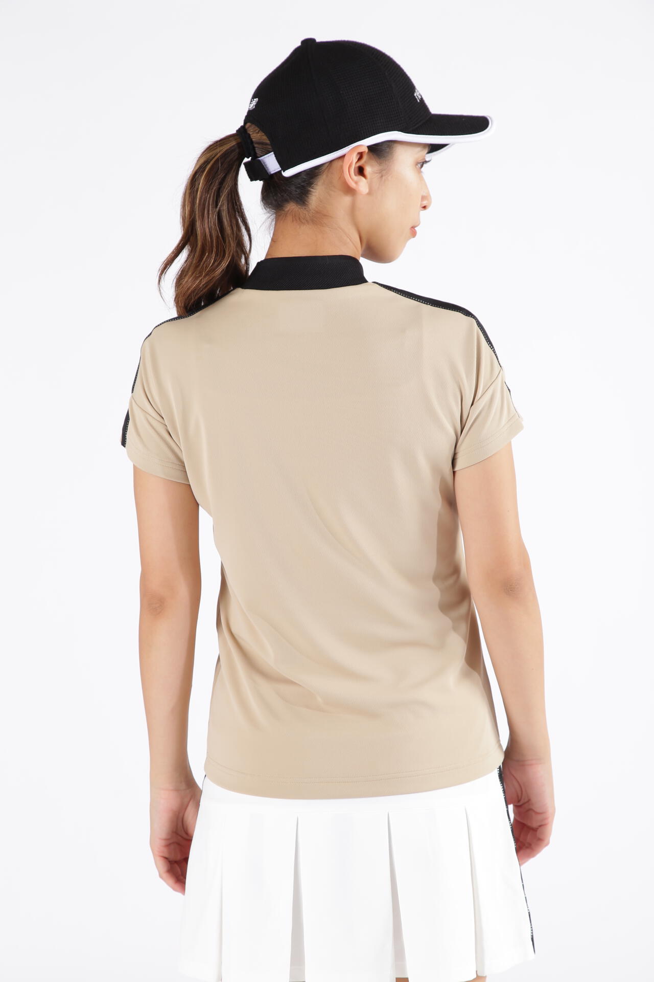 new balance golf】ダブルフェイス裏ハニカム 半袖 モックネック プル 