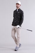 【直営店舗限定】長袖 モックネック ハーフジップ プルオーバー (MENS)