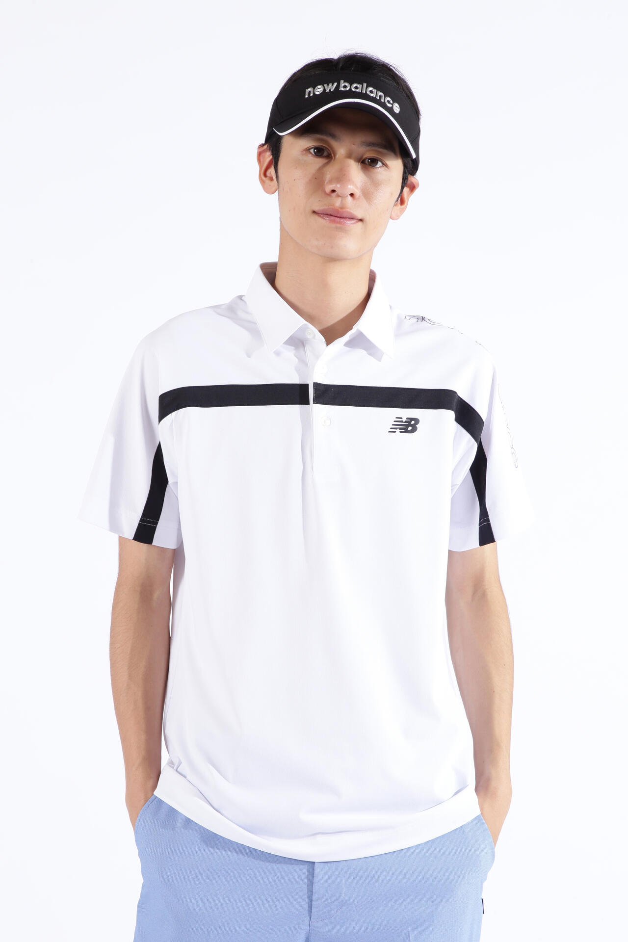 new balance golf】Ｓ／ＳＬＥＥＶＥ ＣＯＬＬＡＲ ＳＨＩＲＴ