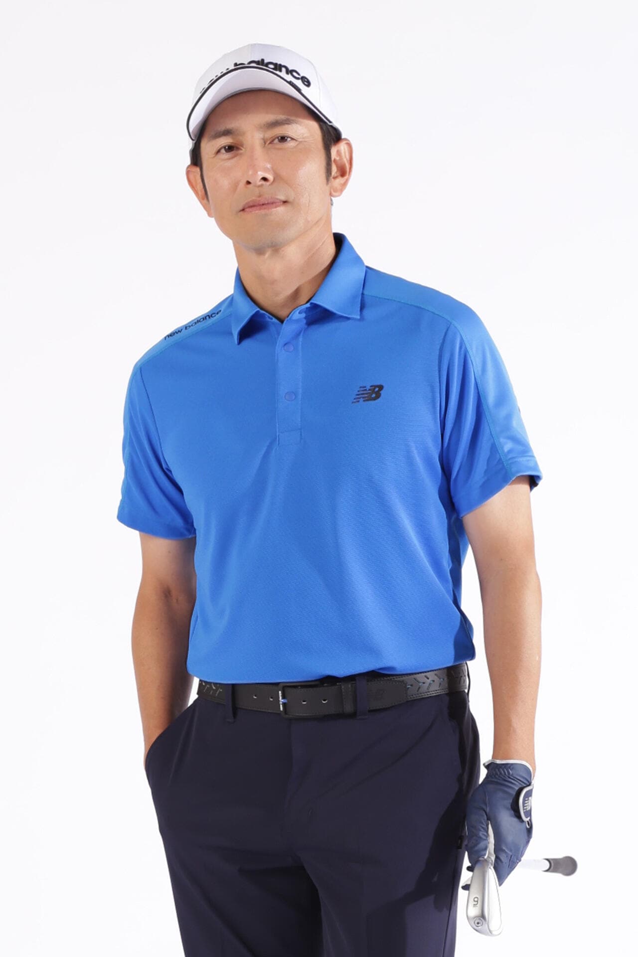 new balance golf】ワッフル×チェック 半袖 カラーシャツ (MENS WORLD)