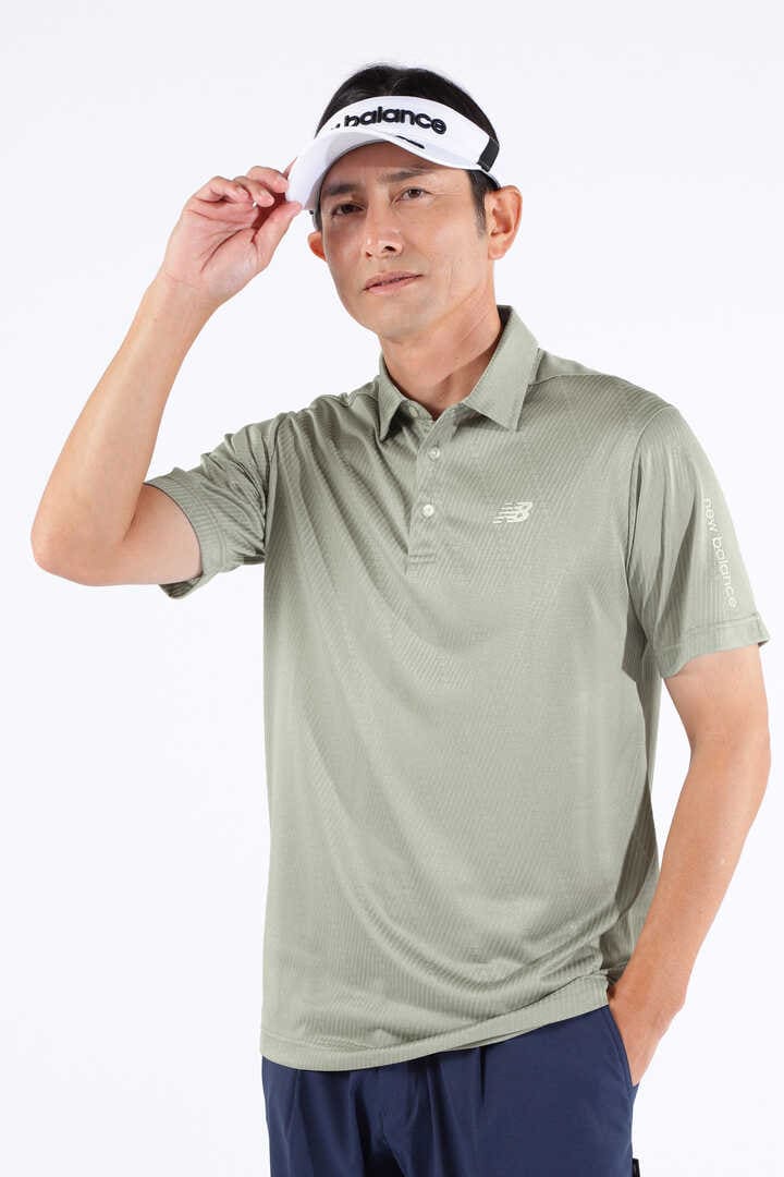 new balance golf】Ｓ／ＳＬＥＥＶＥ ＣＯＬＬＡＲ ＳＨＩＲＴ