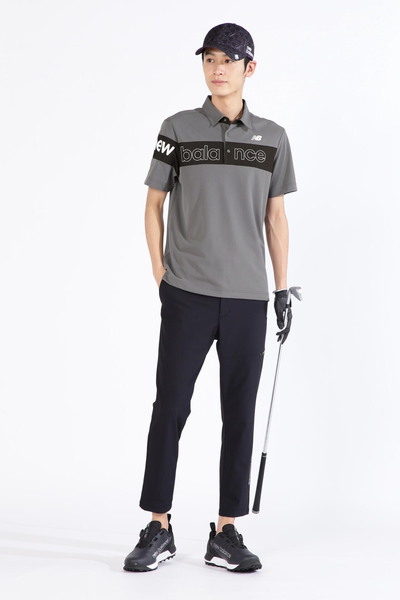 new balance golf】Ｓ／ＳＬＥＥＶＥ ＣＯＬＬＡＲ ＳＨＩＲＴ