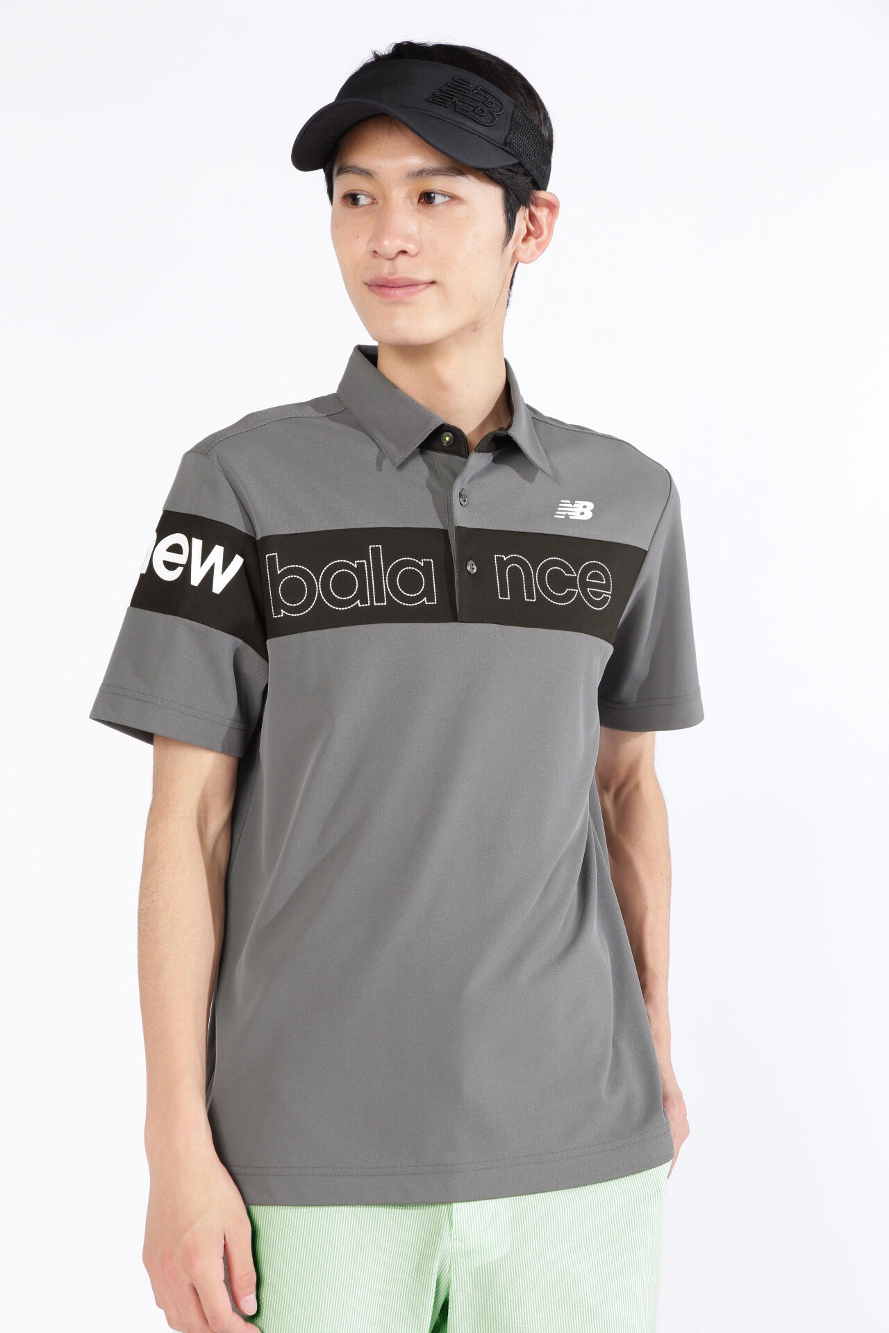 new balance golf】Ｓ／ＳＬＥＥＶＥ ＣＯＬＬＡＲ ＳＨＩＲＴ