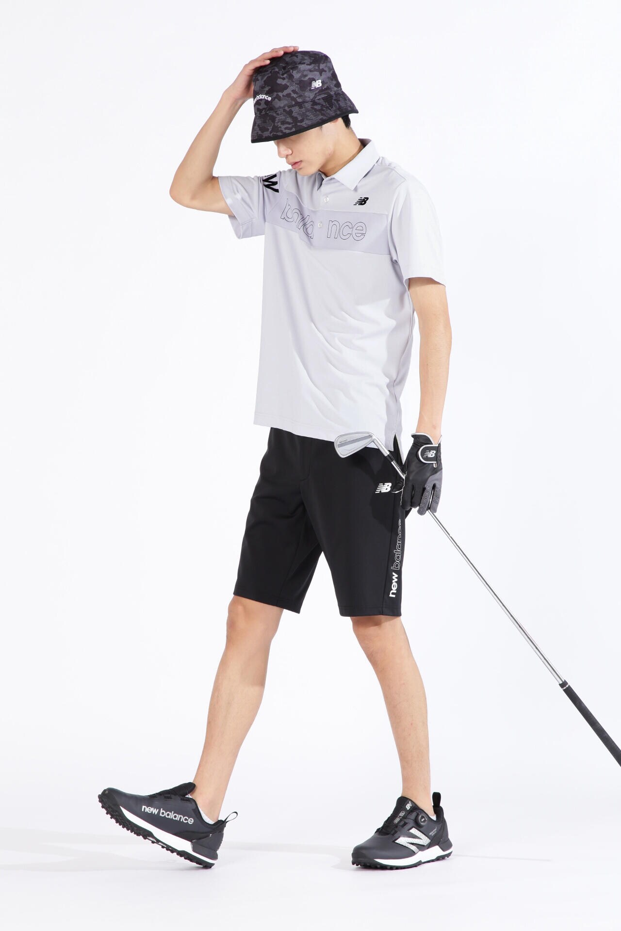 new balance golf】Ｓ／ＳＬＥＥＶＥ ＣＯＬＬＡＲ ＳＨＩＲＴ