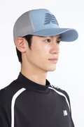 ロゴ タフタ×メッシュ 5パネルキャップ (UNISEX SPORT)